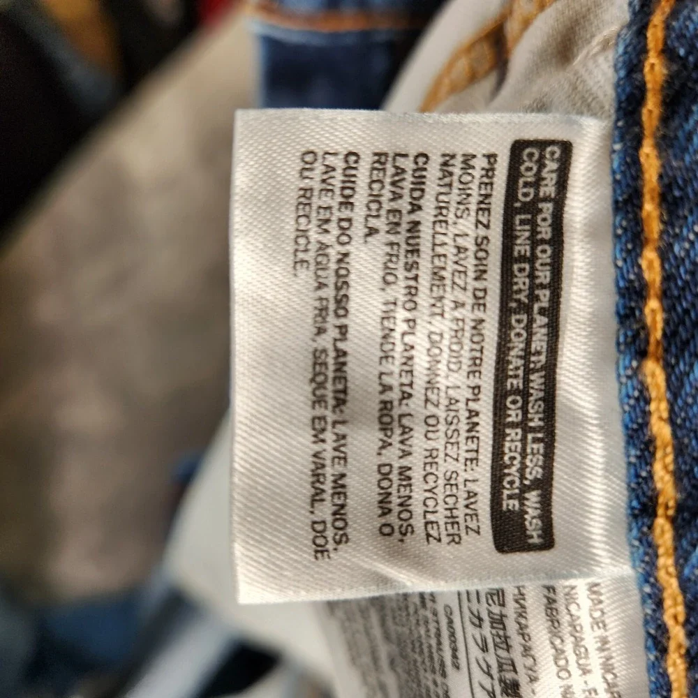 Levi's 550 Jeans Men's 45X29 (Tag 48X30) Blue Straight Relaxed Denim‎ Classic